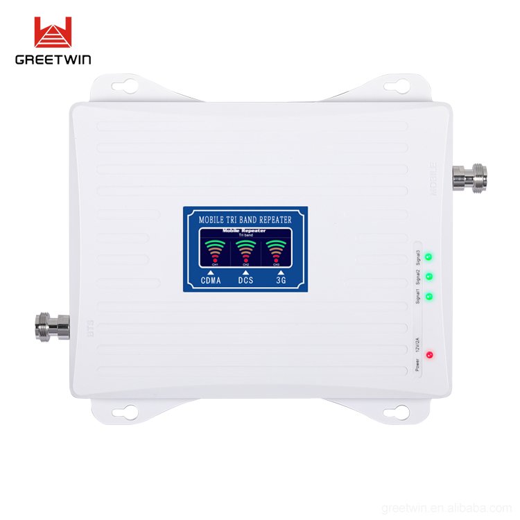 GREETWIN Economical GSM Tri Band Cell Mobile Phone 900 2100 1800 MHz Amplifier Network 2G 3G 4G Signal Booster Repeater